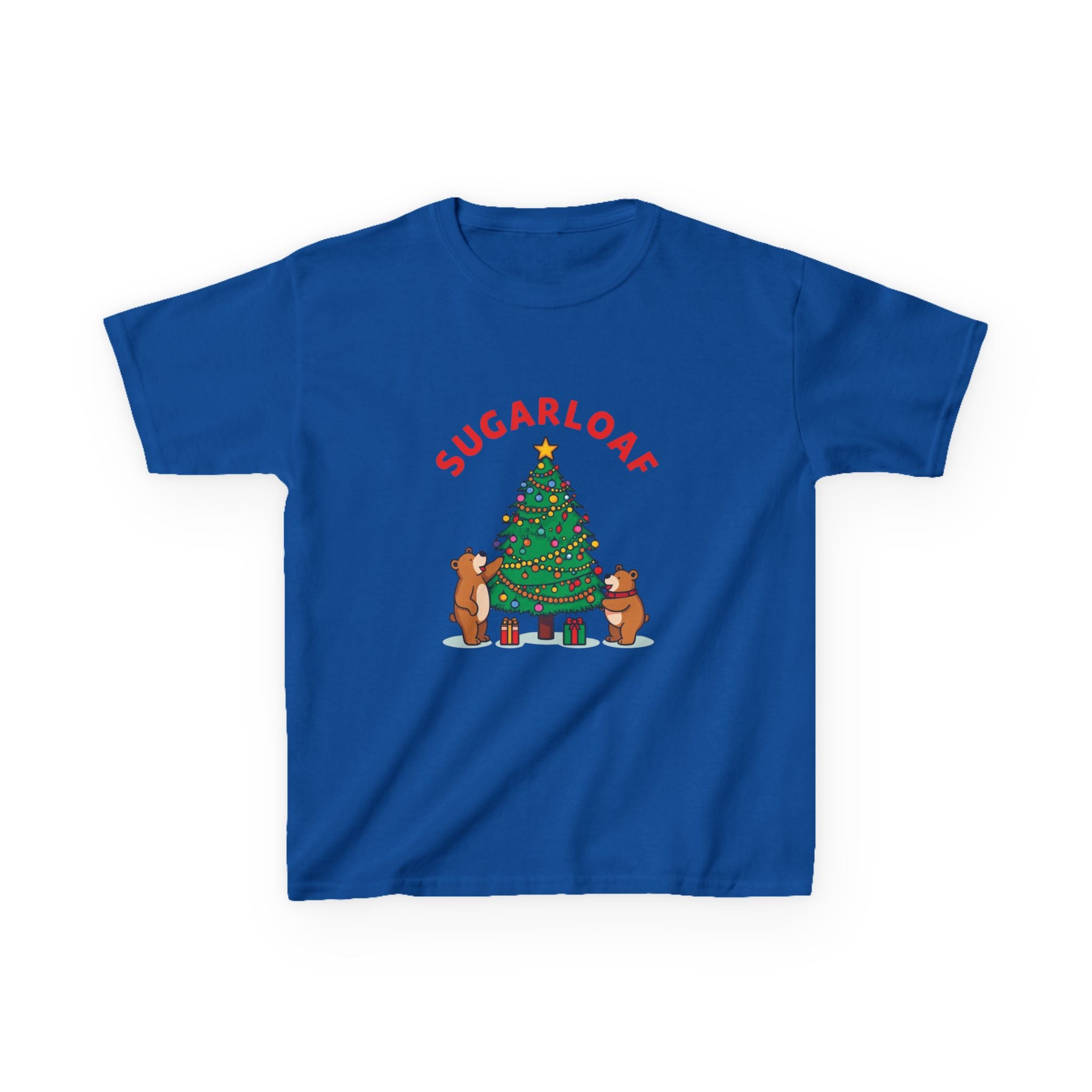 Sugarloaf Christmas Shirt – Cute Bears Decorating Tree Tee | Mountain Town Christmas Gift | Gildan 5000B