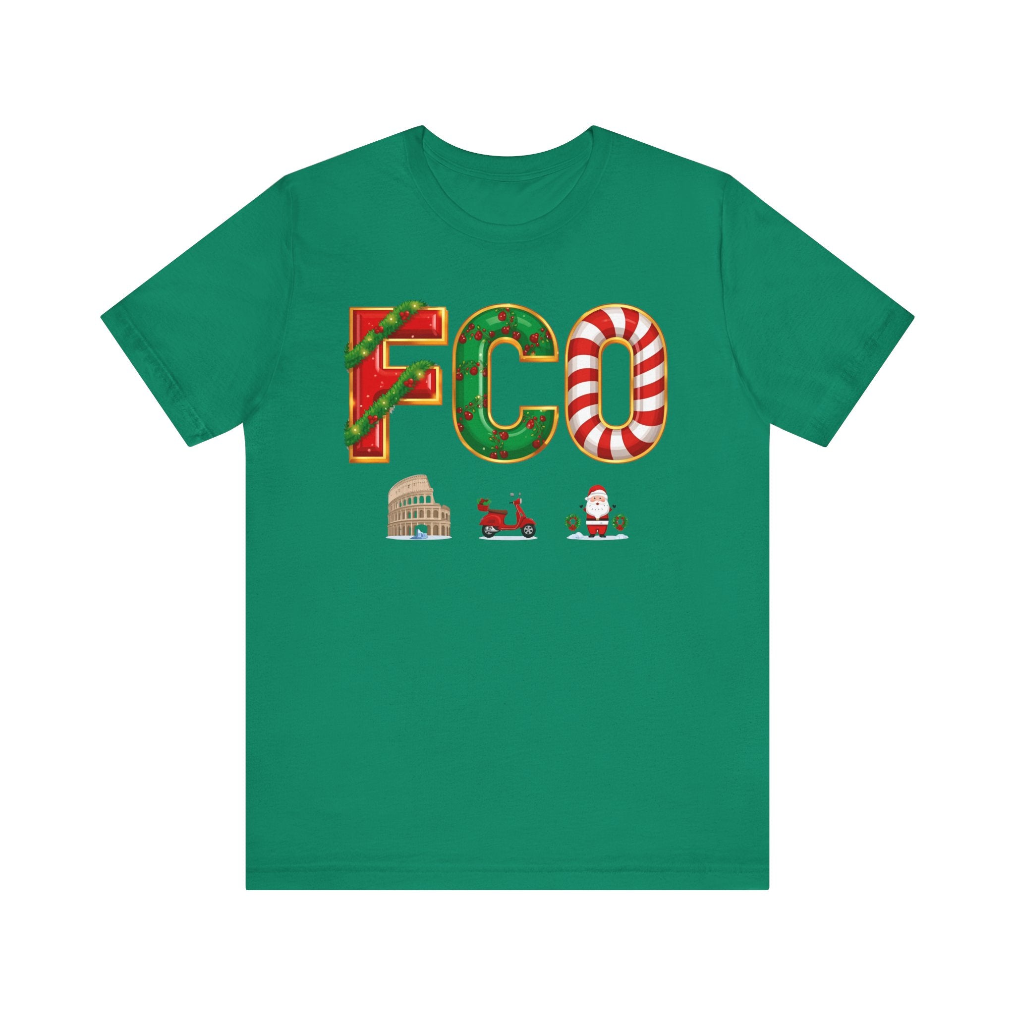 FCO Christmas Shirt – Festive Holiday Letters Tee | Christmas Gift | Bella Canvas 3001