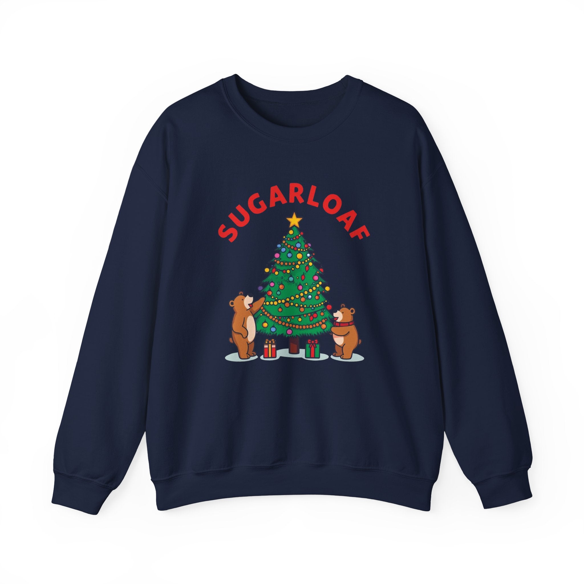 Sugarloaf Christmas Shirt – Cute Bears Decorating Tree Tee | Mountain Town Christmas Gift | Gildan 18000