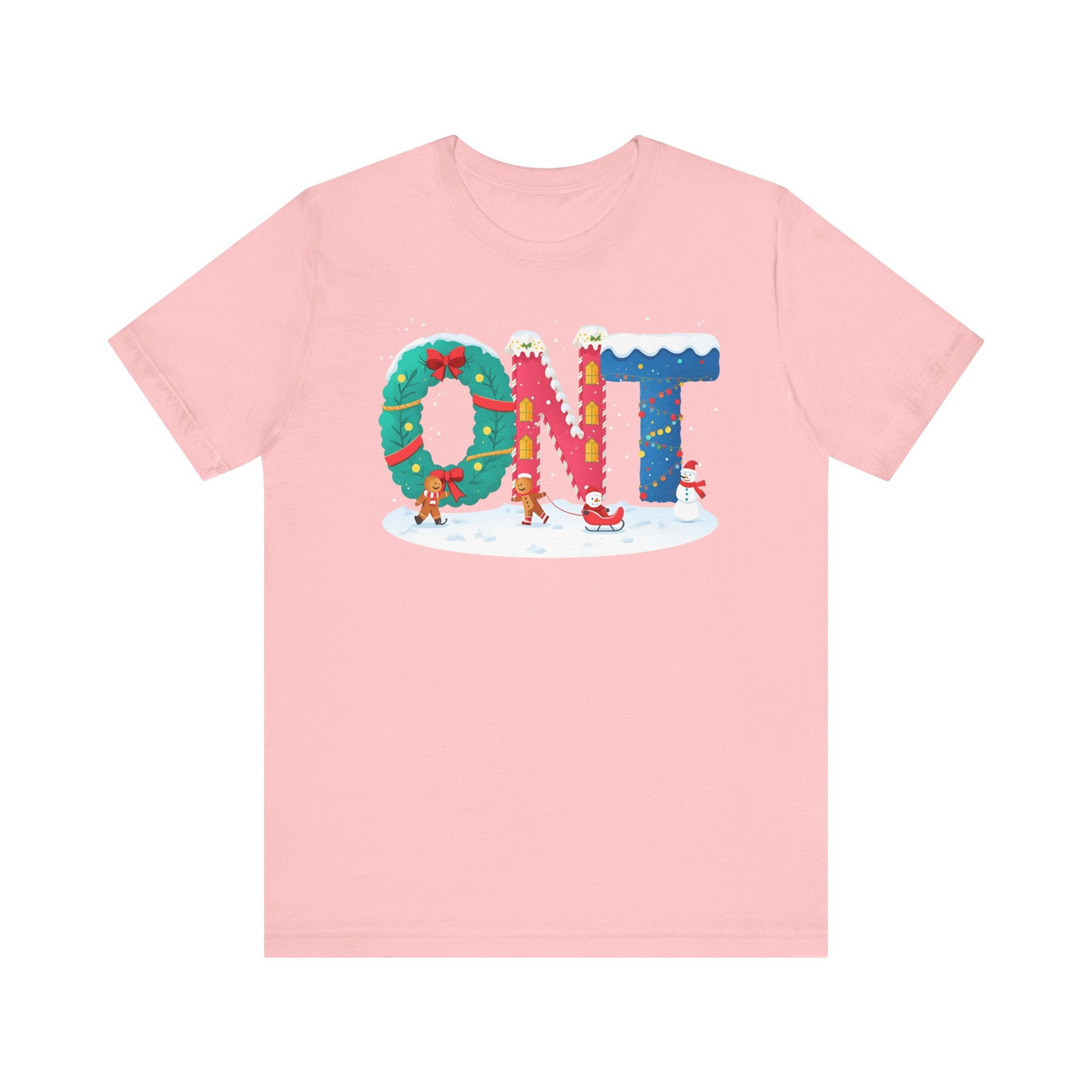 ONT Christmas Shirt – Festive Letter Art Tee | Christmas Gift | Bella Canvas 3001