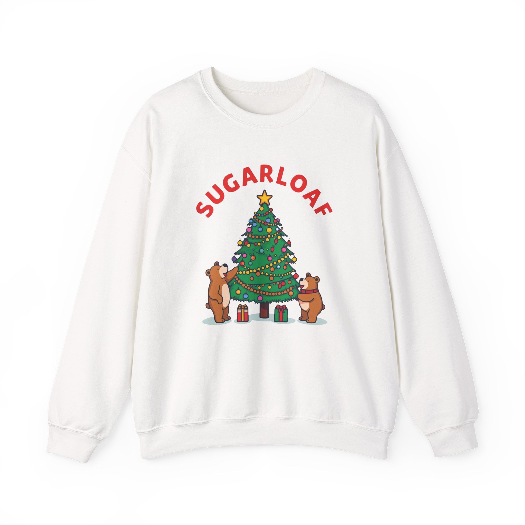 Sugarloaf Christmas Shirt – Cute Bears Decorating Tree Tee | Mountain Town Christmas Gift | Gildan 18000