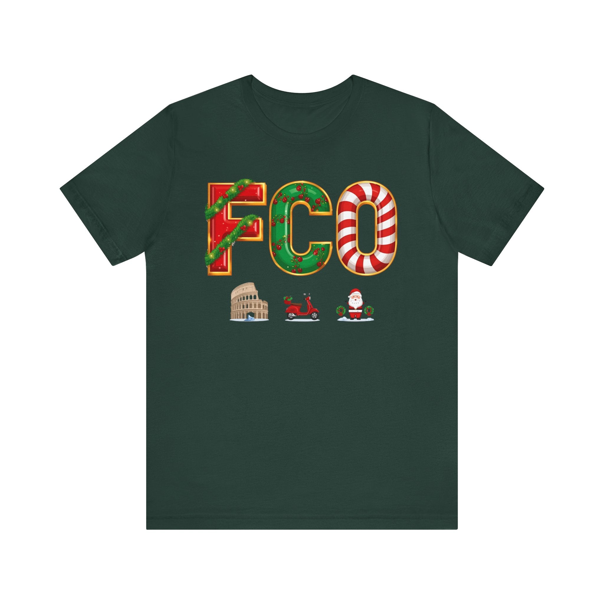 FCO Christmas Shirt – Festive Holiday Letters Tee | Christmas Gift | Bella Canvas 3001