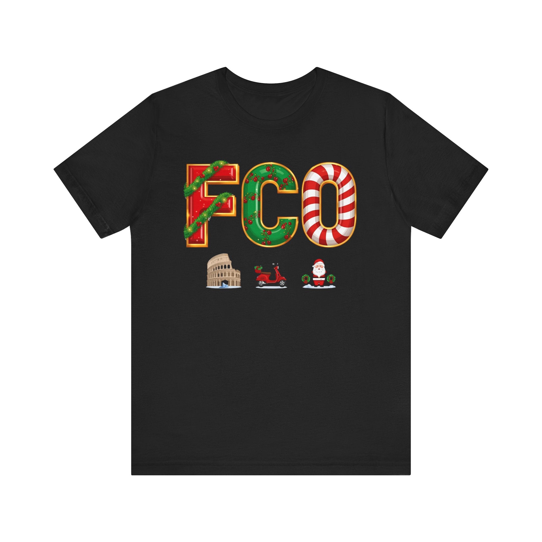 FCO Christmas Shirt – Festive Holiday Letters Tee | Christmas Gift | Bella Canvas 3001