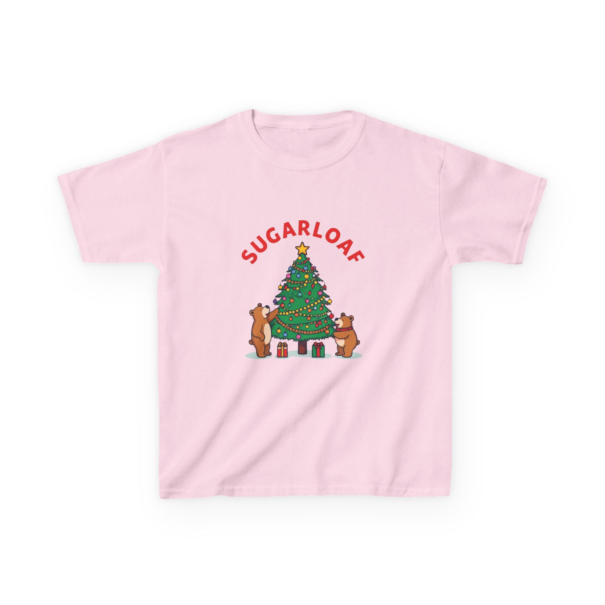 Sugarloaf Christmas Shirt – Cute Bears Decorating Tree Tee | Mountain Town Christmas Gift | Gildan 5000B