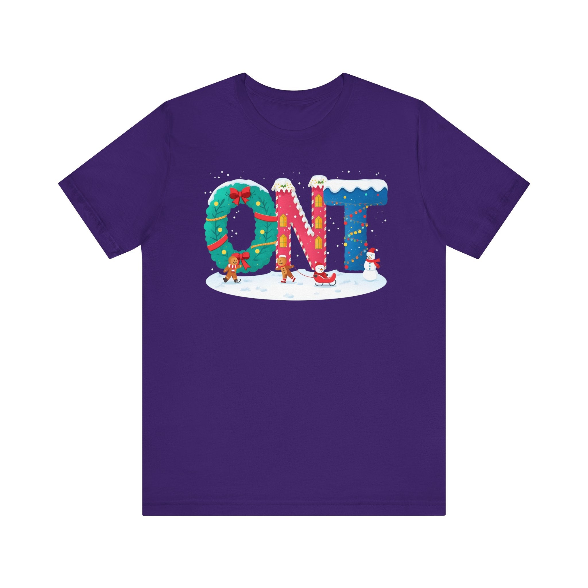 ONT Christmas Shirt – Festive Letter Art Tee | Christmas Gift | Bella Canvas 3001