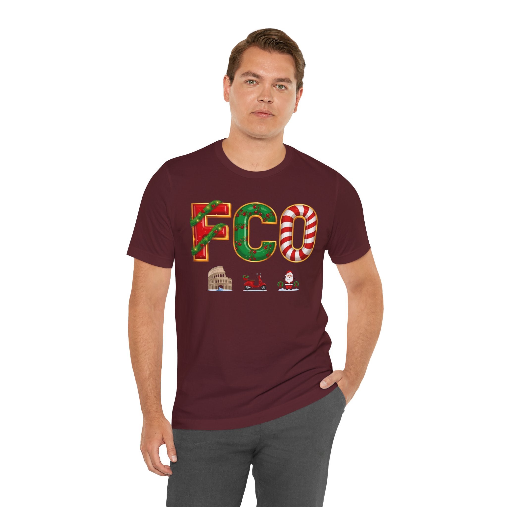 FCO Christmas Shirt – Festive Holiday Letters Tee | Christmas Gift | Bella Canvas 3001