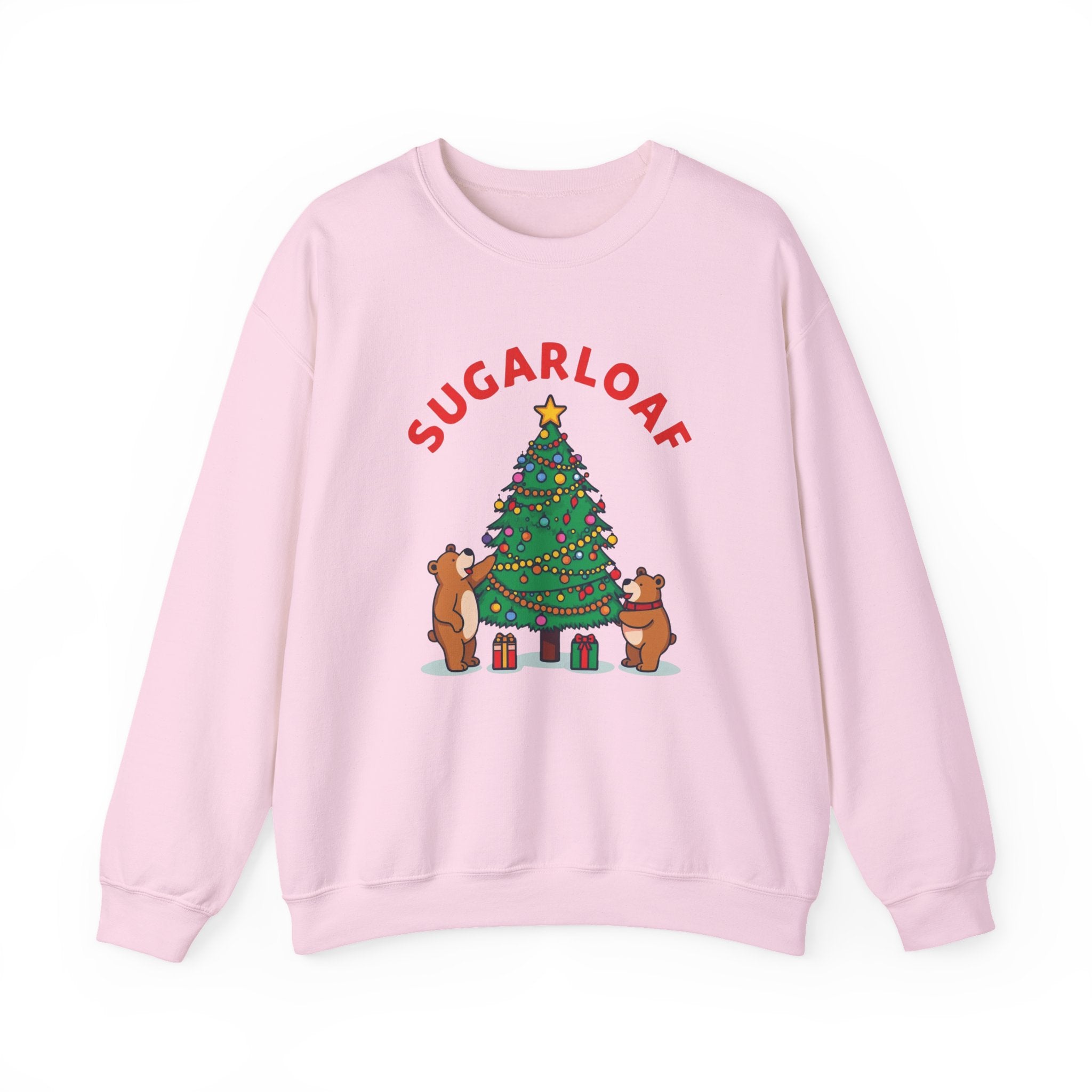 Sugarloaf Christmas Shirt – Cute Bears Decorating Tree Tee | Mountain Town Christmas Gift | Gildan 18000