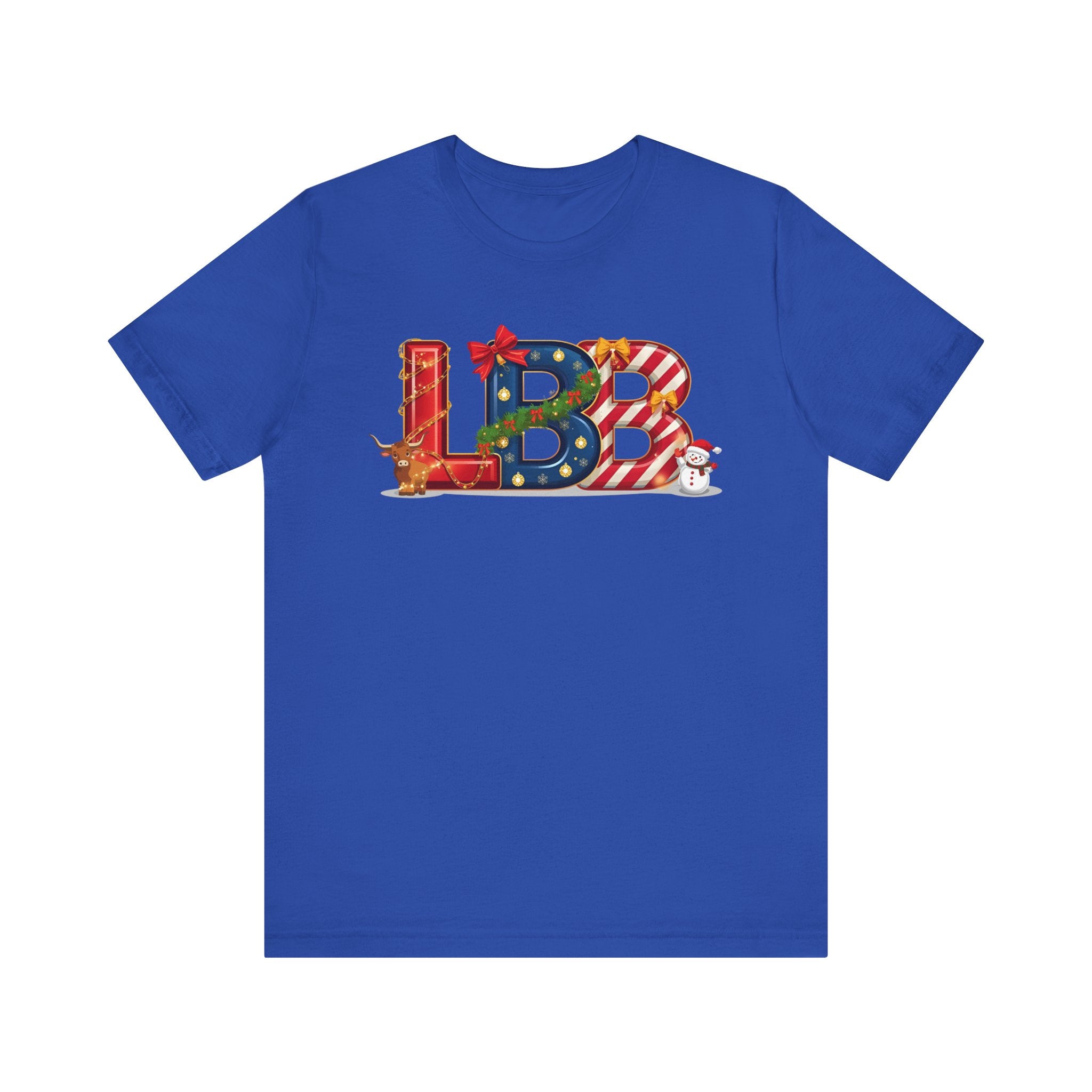 LBB Christmas Shirt – Festive Letter Art Tee | Christmas Gift | Bella Canvas 3001
