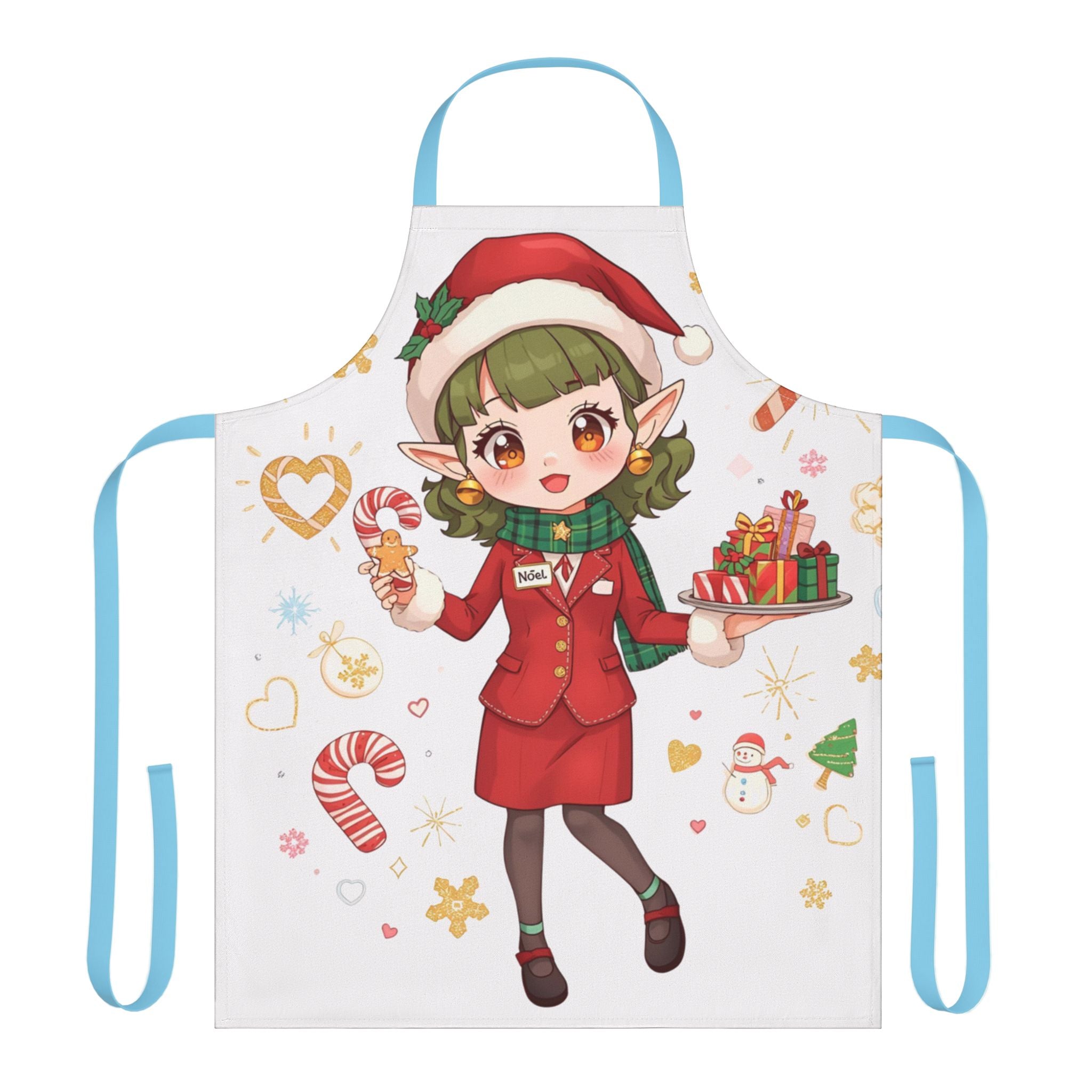 Christmas Elf Girl Apron — Cute Holiday Baking & Cooking Apron
