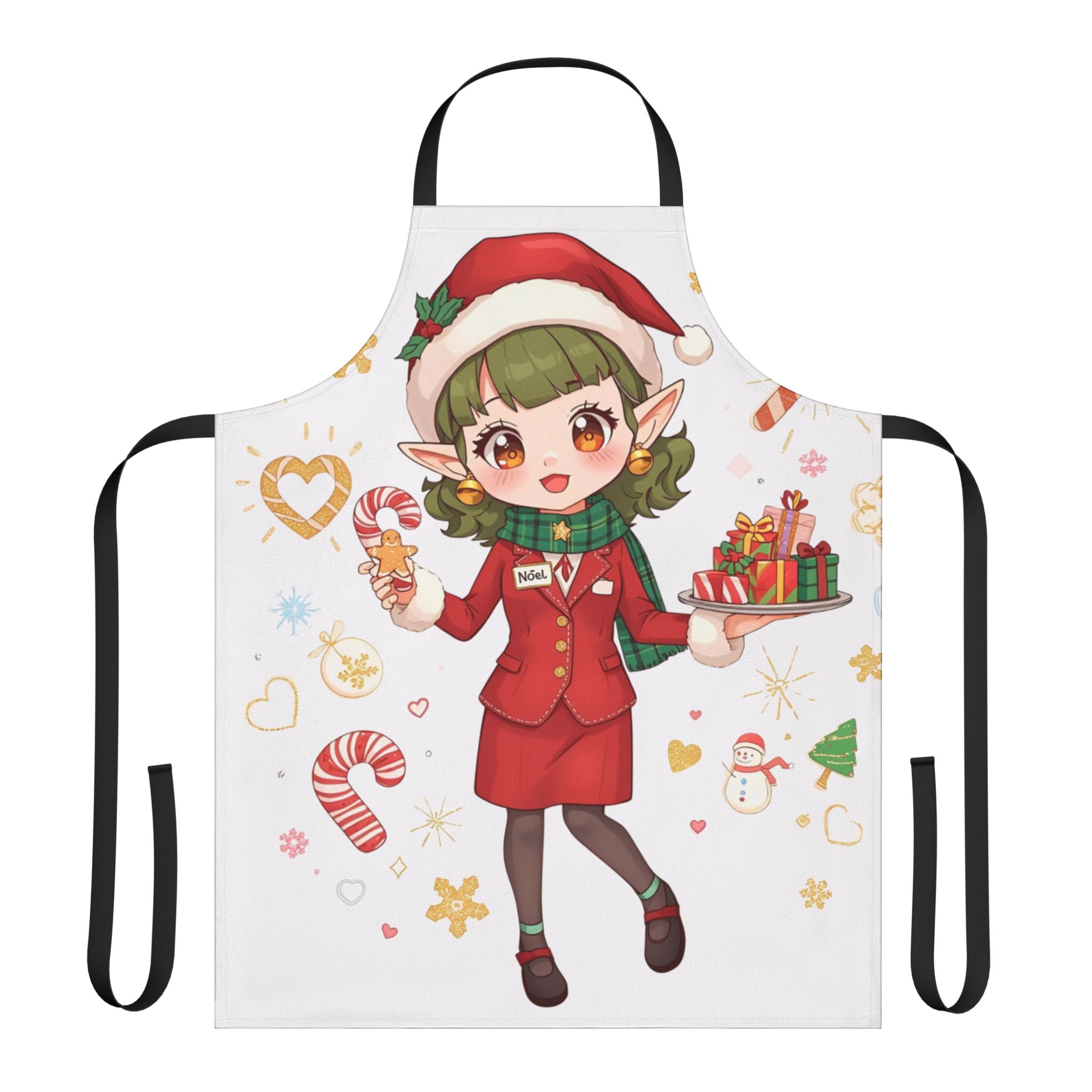 Christmas Elf Girl Apron — Cute Holiday Baking & Cooking Apron