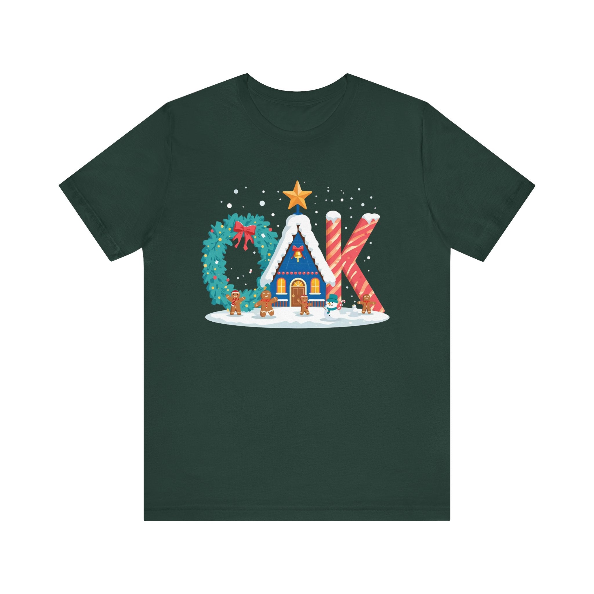 CAK Christmas Shirt – Festive Letter Art Tee | Christmas Gift | Bella Canvas 3001