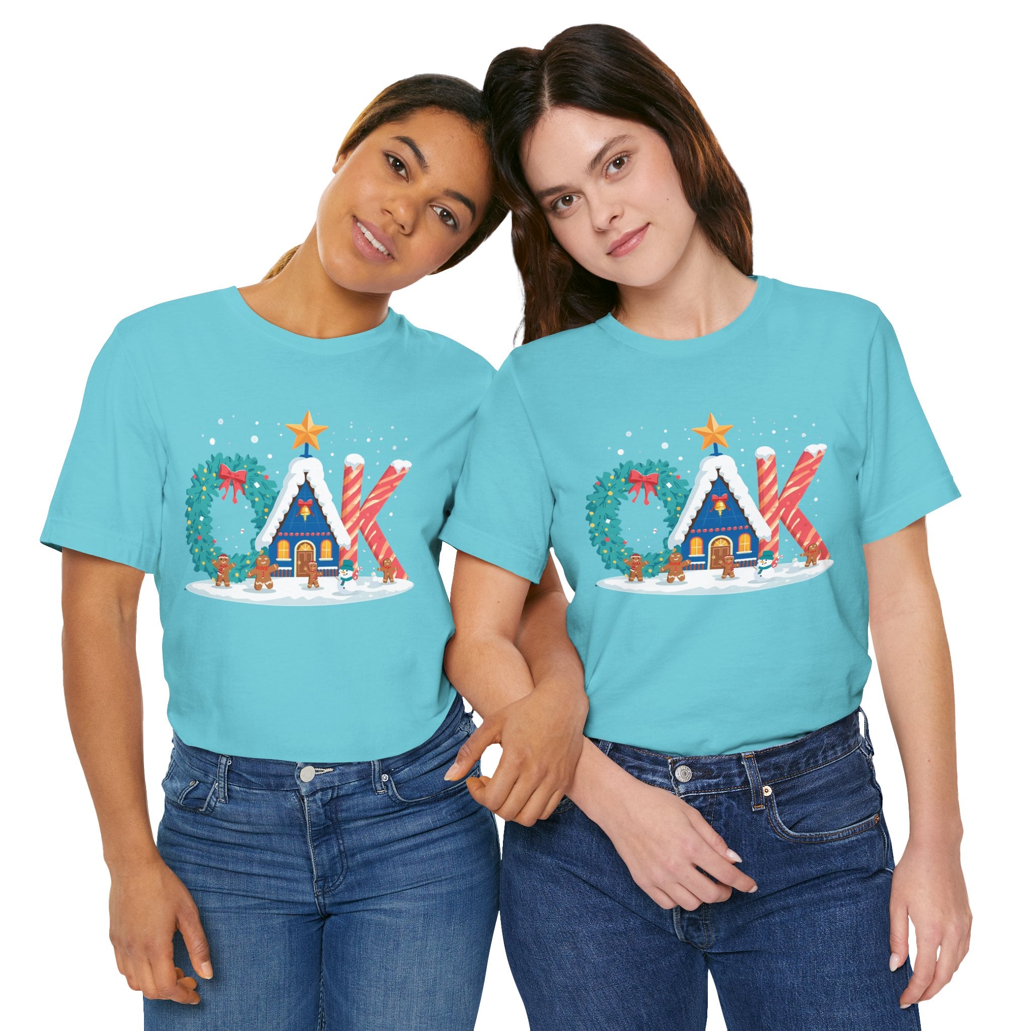 CAK Christmas Shirt – Festive Letter Art Tee | Christmas Gift | Bella Canvas 3001