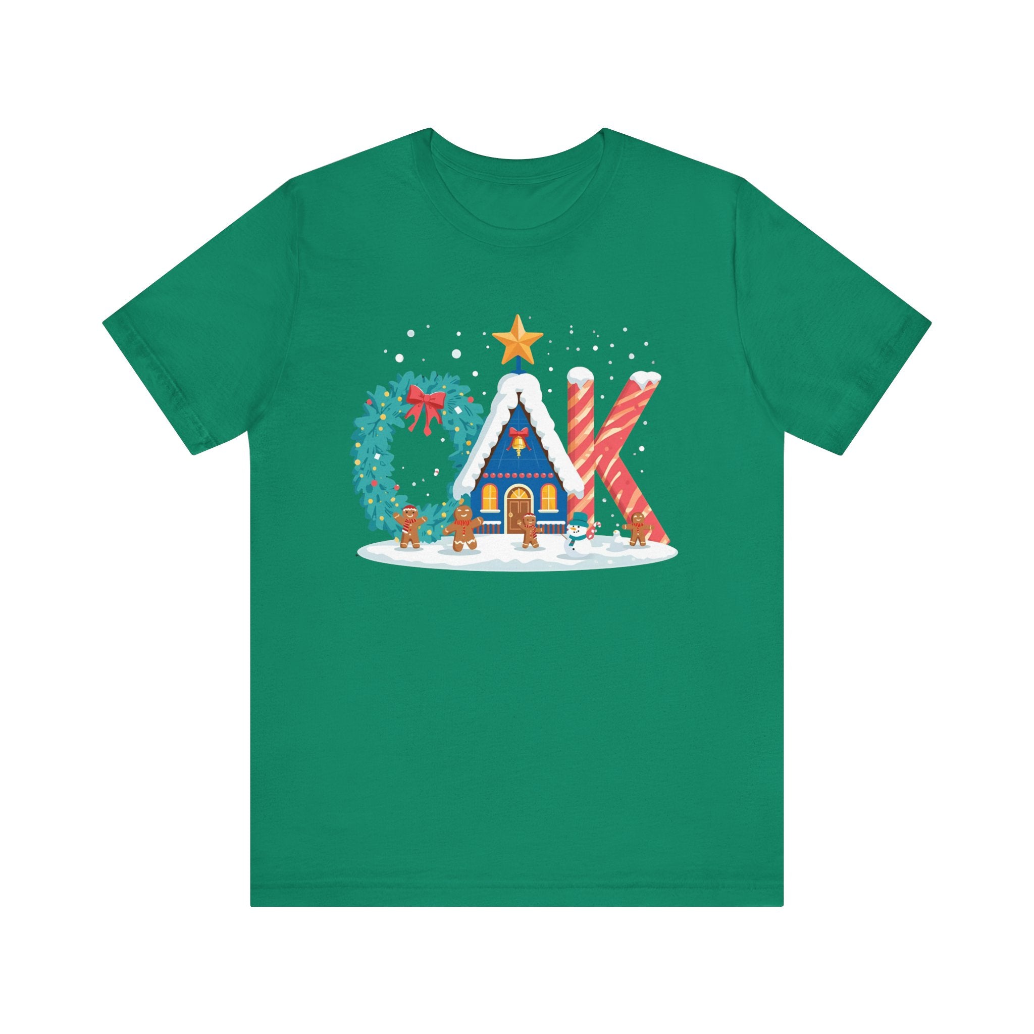 CAK Christmas Shirt – Festive Letter Art Tee | Christmas Gift | Bella Canvas 3001