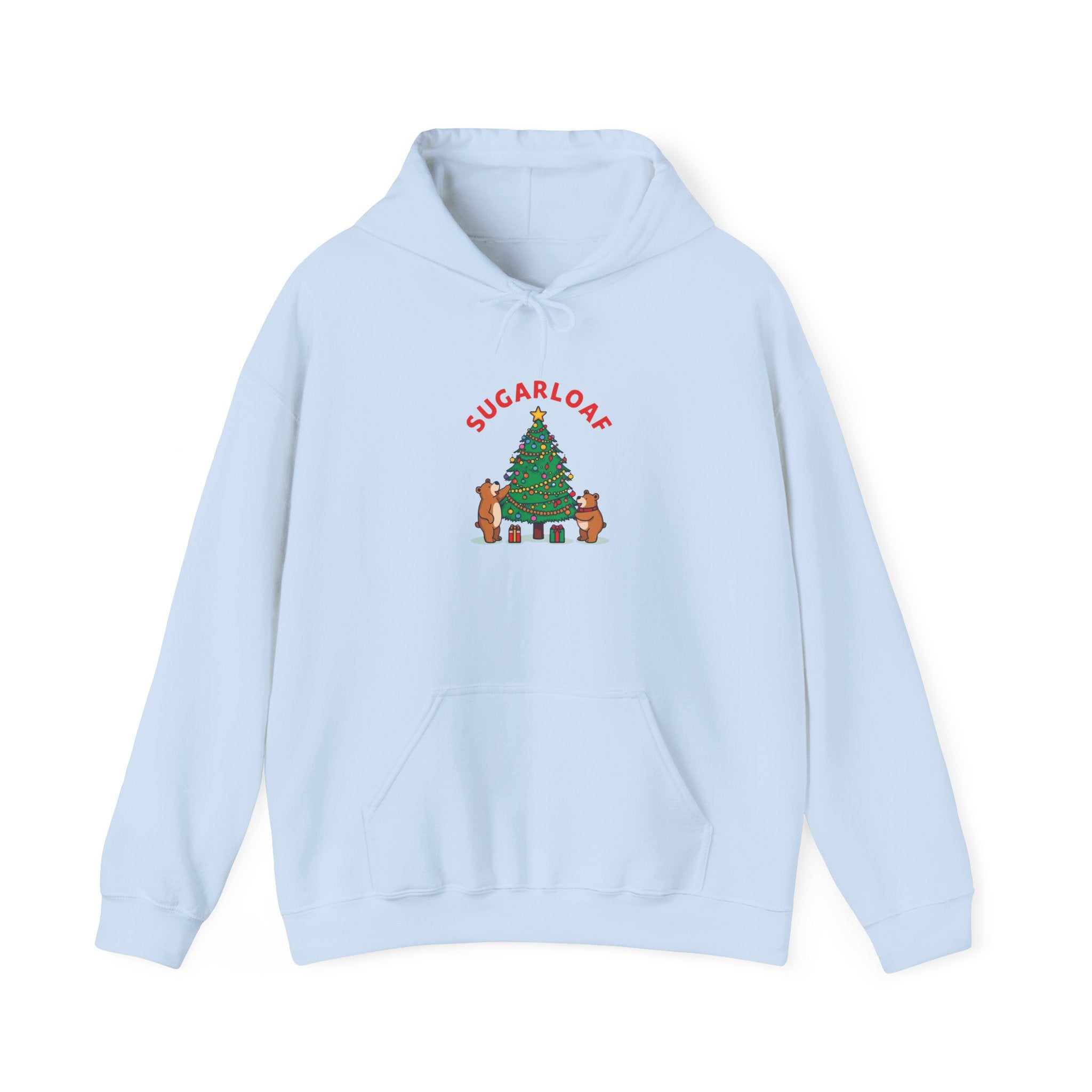 Sugarloaf Christmas Shirt – Cute Bears Decorating Tree Tee | Mountain Town Christmas Gift | Gildan 18500