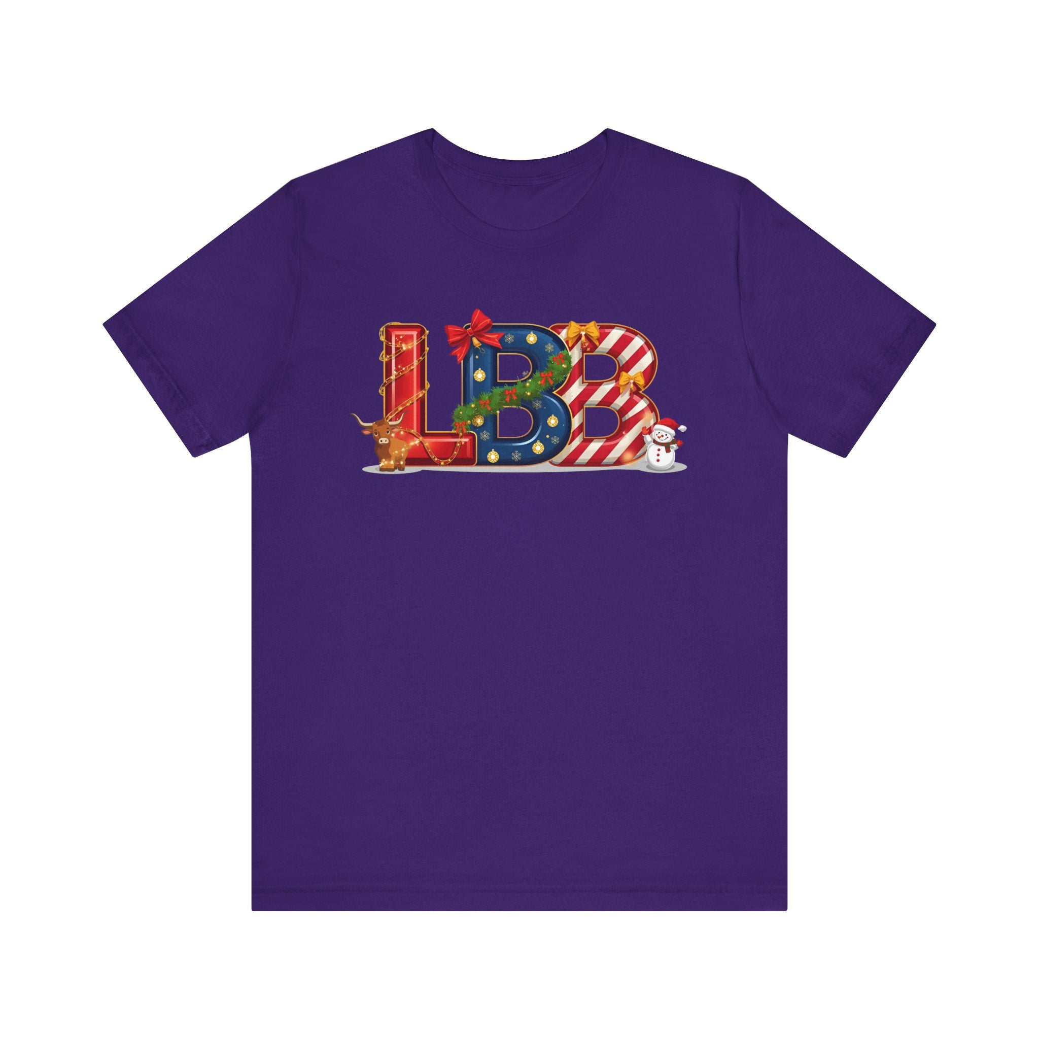 LBB Christmas Shirt – Festive Letter Art Tee | Christmas Gift | Bella Canvas 3001