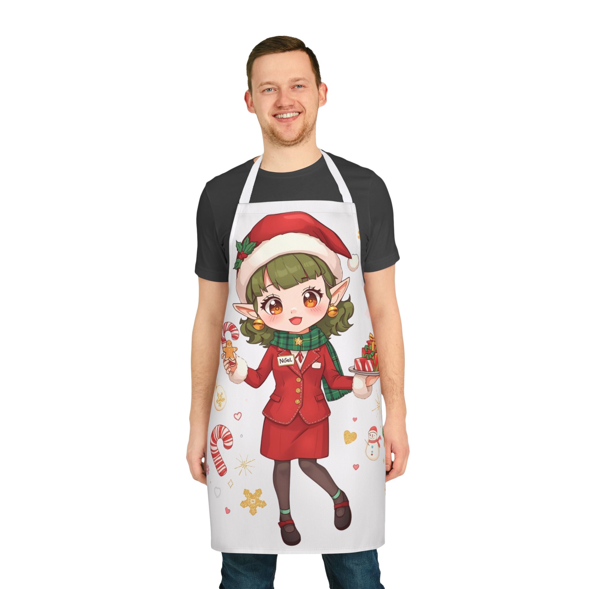 Christmas Elf Girl Apron — Cute Holiday Baking & Cooking Apron