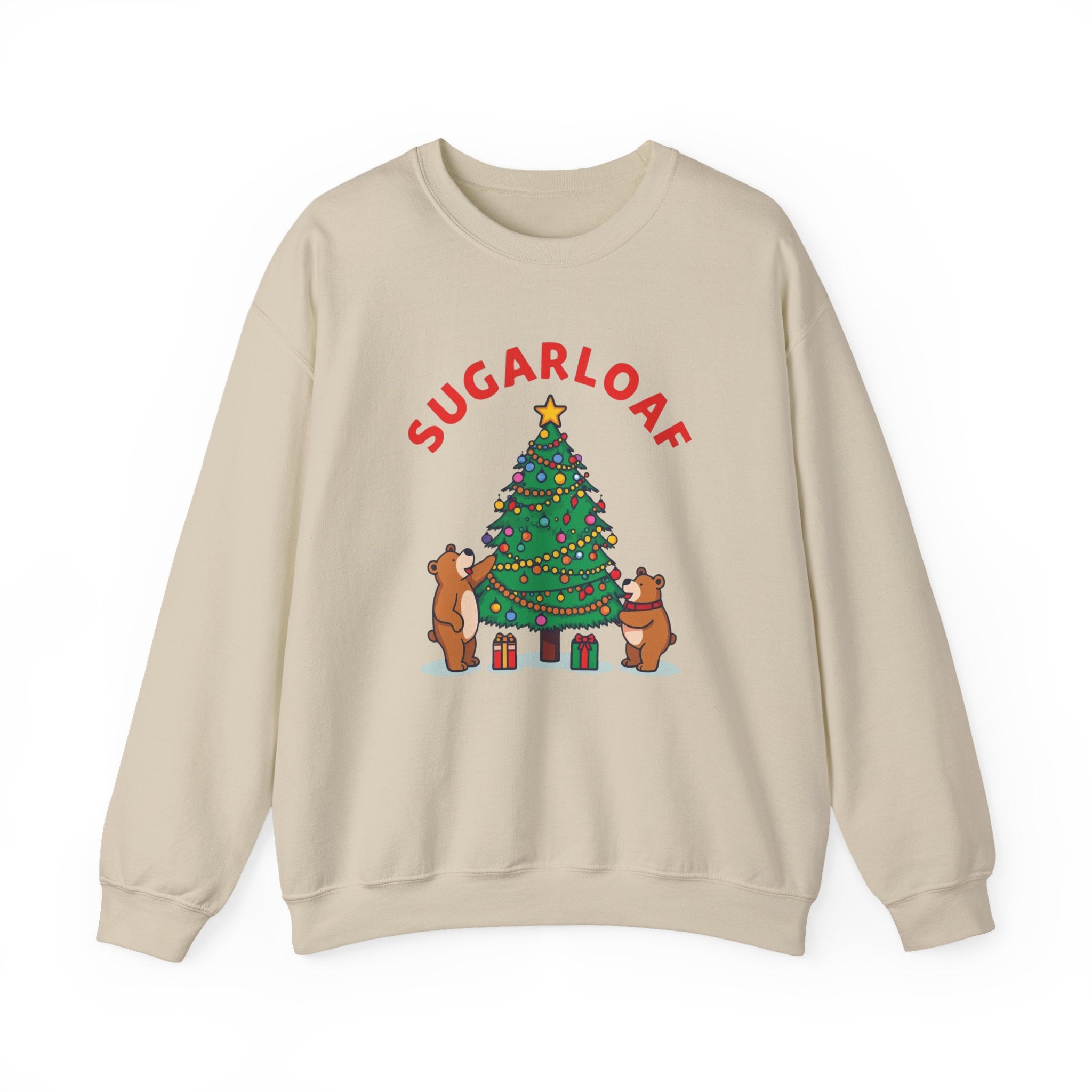 Sugarloaf Christmas Shirt – Cute Bears Decorating Tree Tee | Mountain Town Christmas Gift | Gildan 18000
