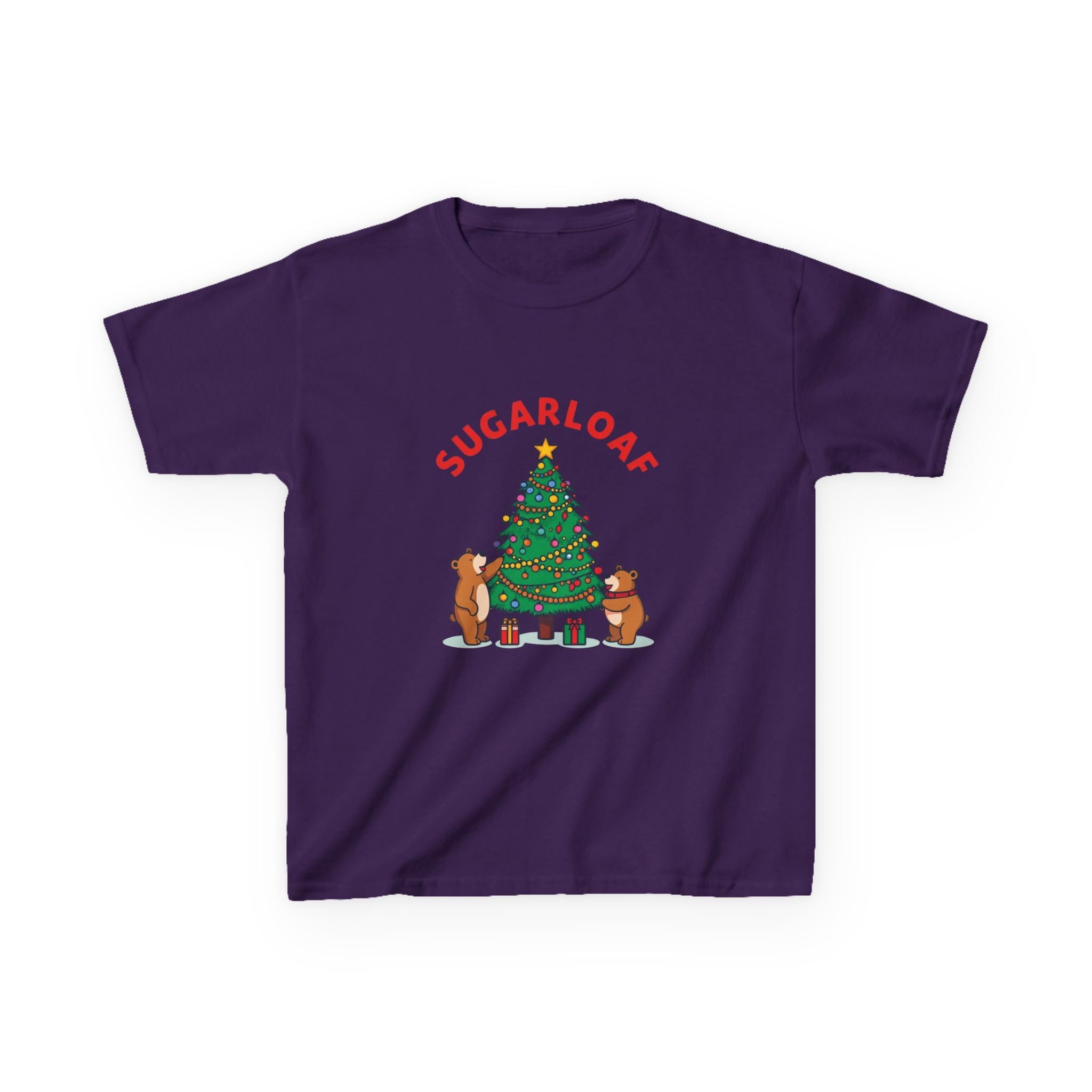 Sugarloaf Christmas Shirt – Cute Bears Decorating Tree Tee | Mountain Town Christmas Gift | Gildan 5000B