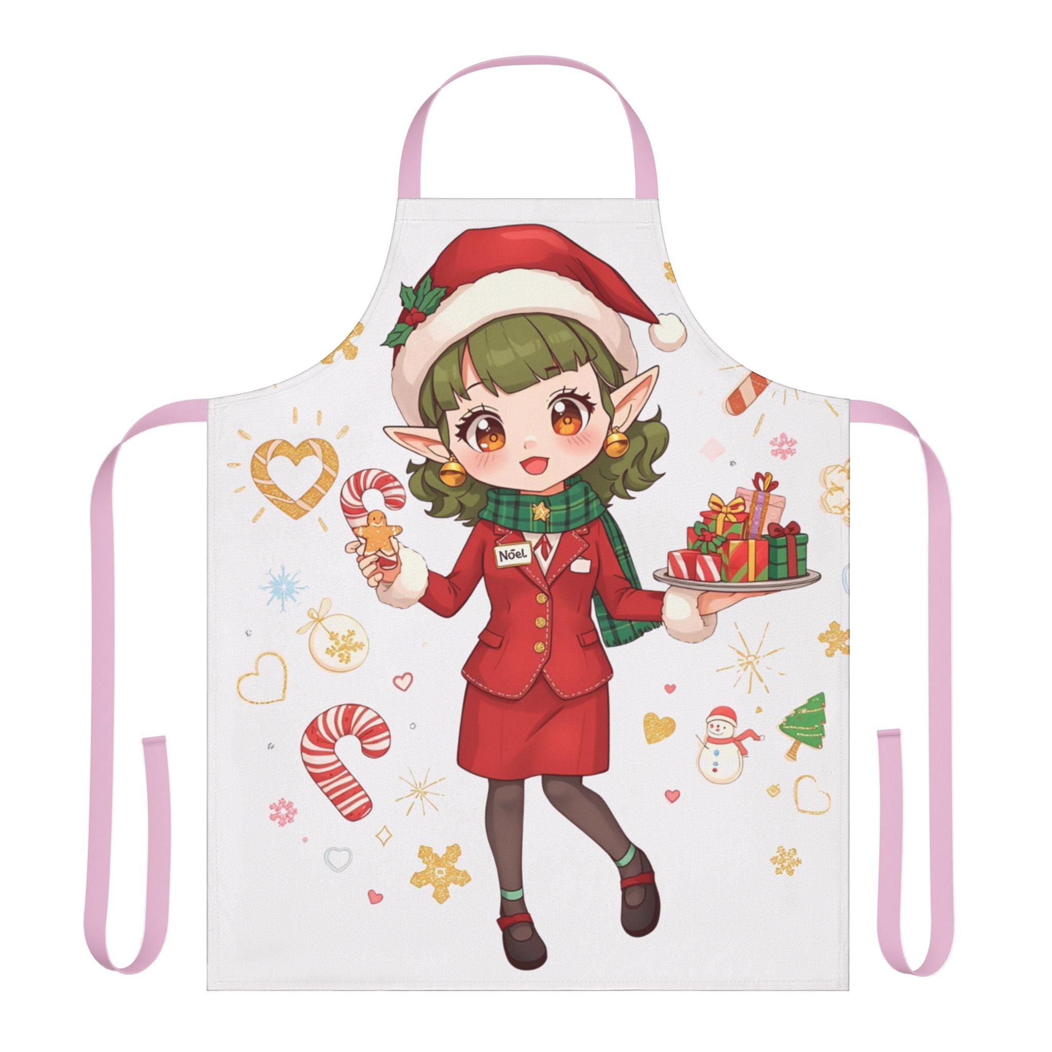 Christmas Elf Girl Apron — Cute Holiday Baking & Cooking Apron